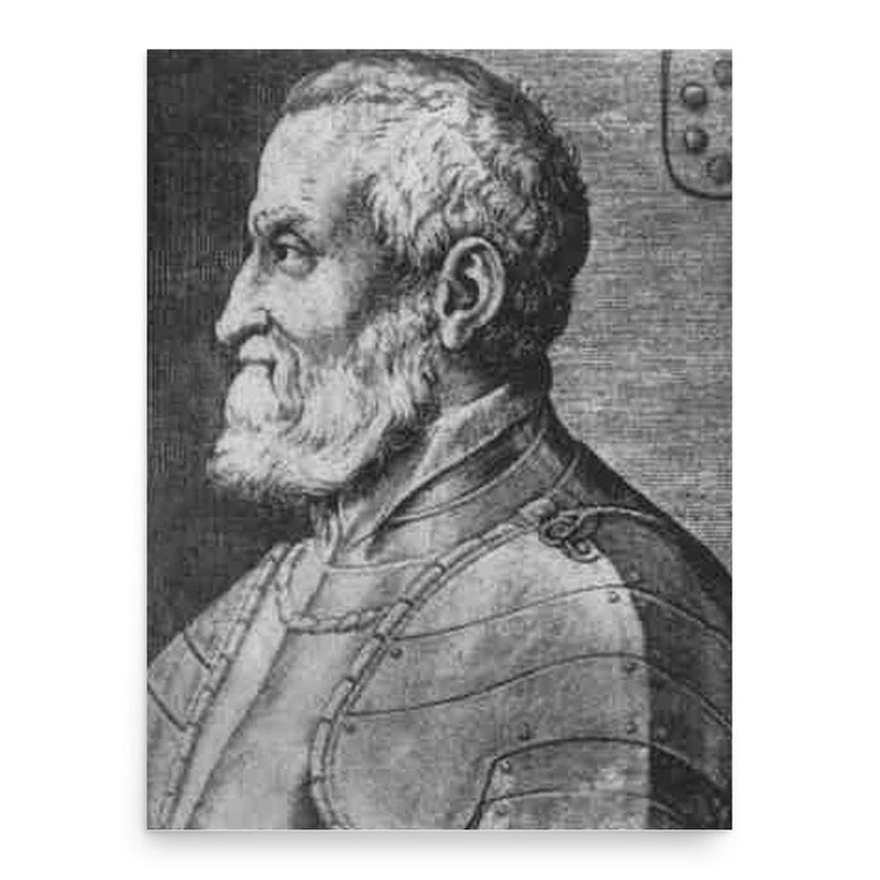 Gian Giacomo Medici poster print, in size 18x24 inches.