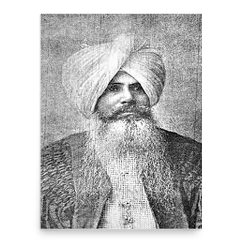 Giani Ditt Singh poster print, in size 18x24 inches.