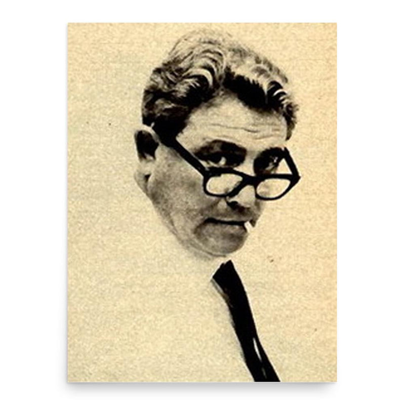 Gianni Brera poster print, in size 18x24 inches.