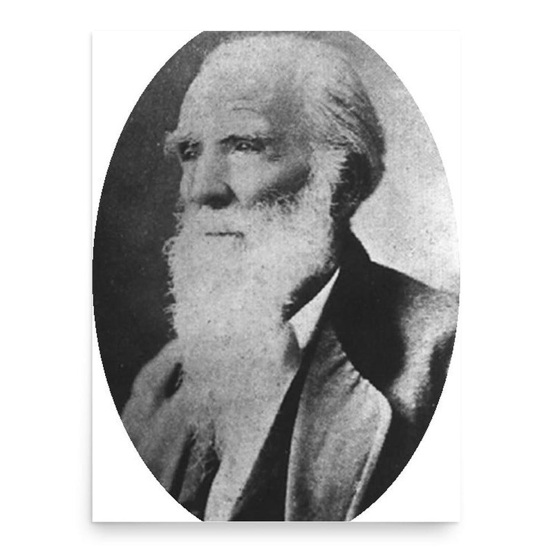 Gideon Lincecum poster print, in size 18x24 inches.