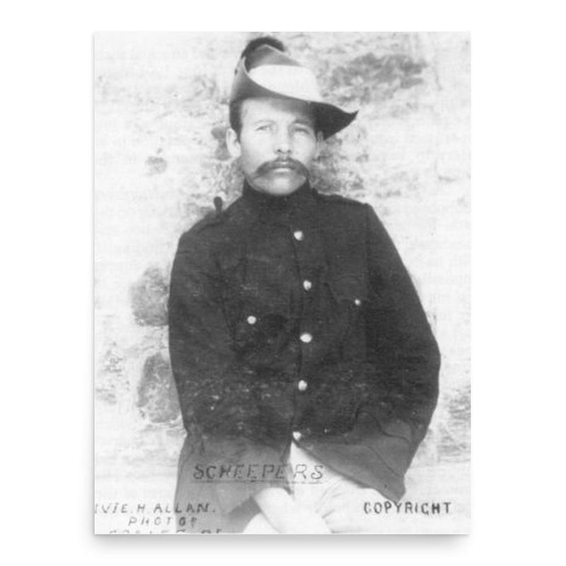 Gideon Scheepers poster print, in size 18x24 inches.