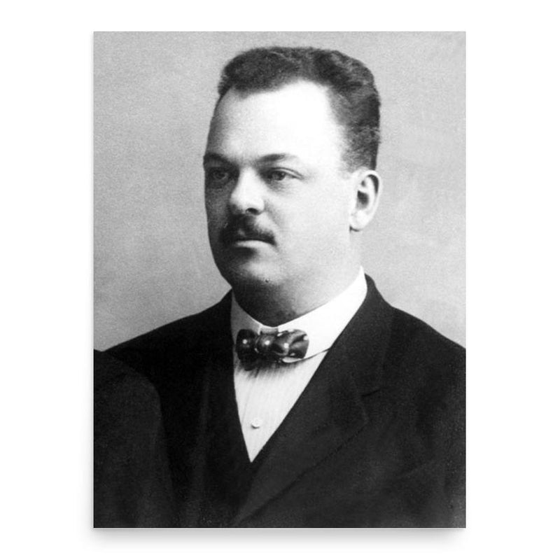 Gideon Sundback poster print, in size 18x24 inches.