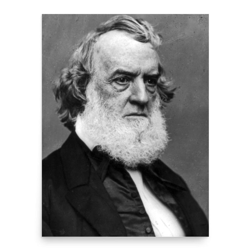 Gideon Welles poster print, in size 18x24 inches.