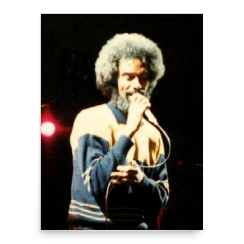 Gil Scott-Heron poster print, in size 18x24 inches.