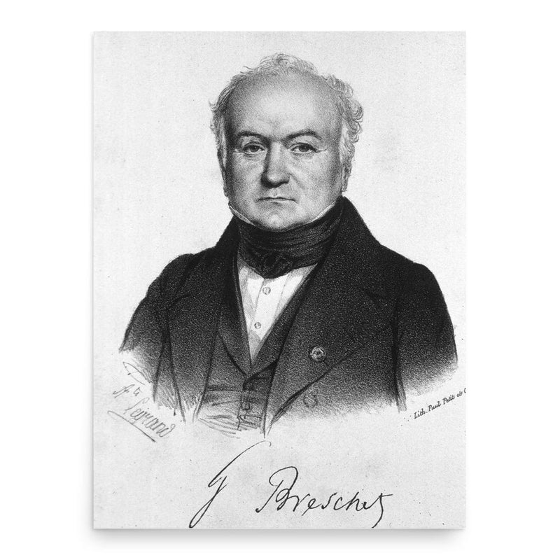 Gilbert Breschet poster print, in size 18x24 inches.