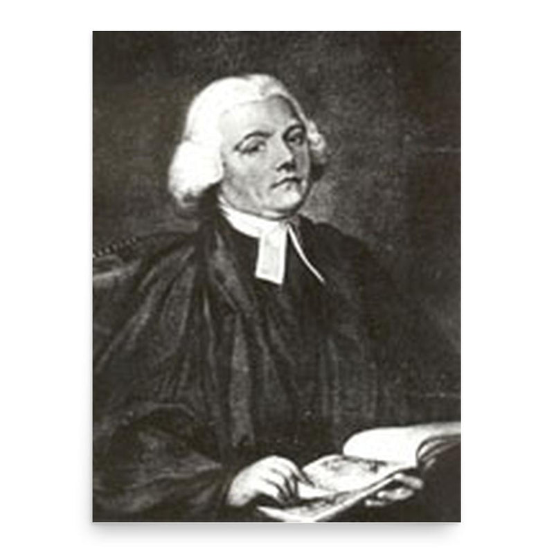 Gilbert White poster print, in size 18x24 inches.