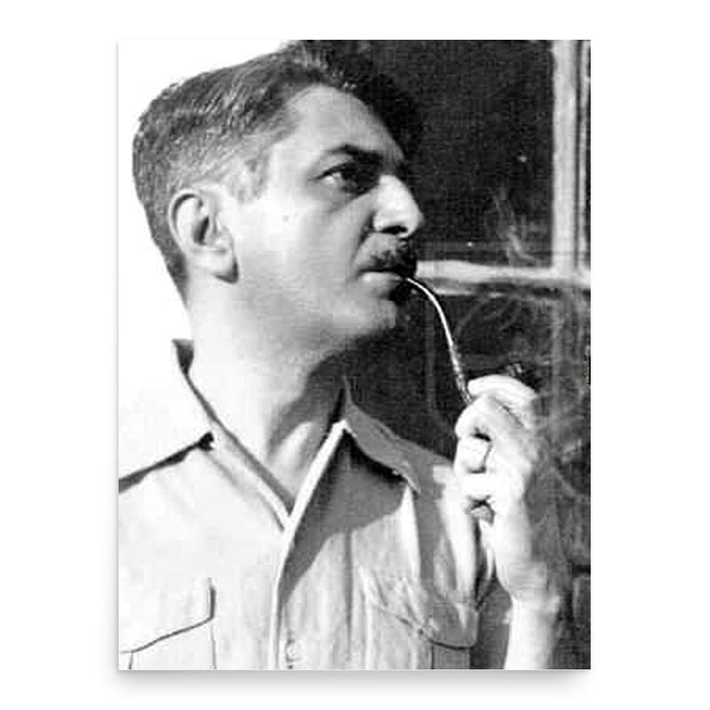 Gilberto Freyre poster print, in size 18x24 inches.