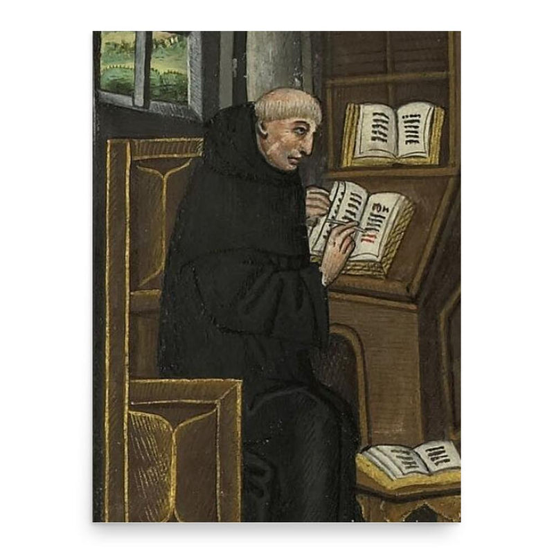 Giles of Rome poster print, in size 18x24 inches.