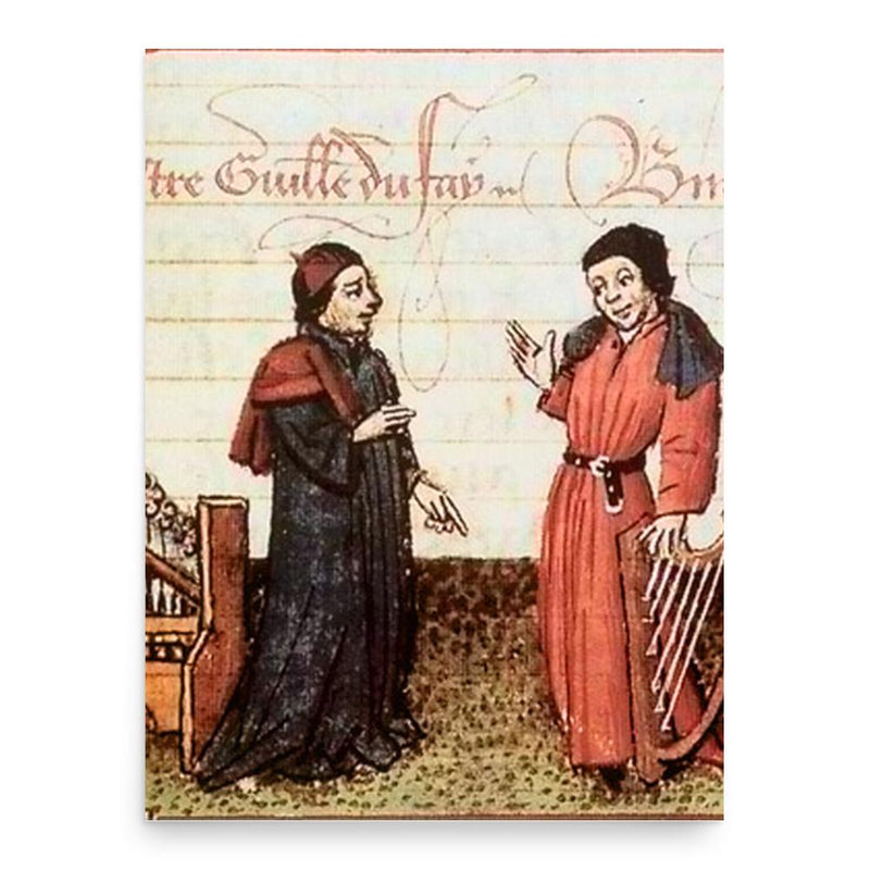 Gilles Binchois poster print, in size 18x24 inches.