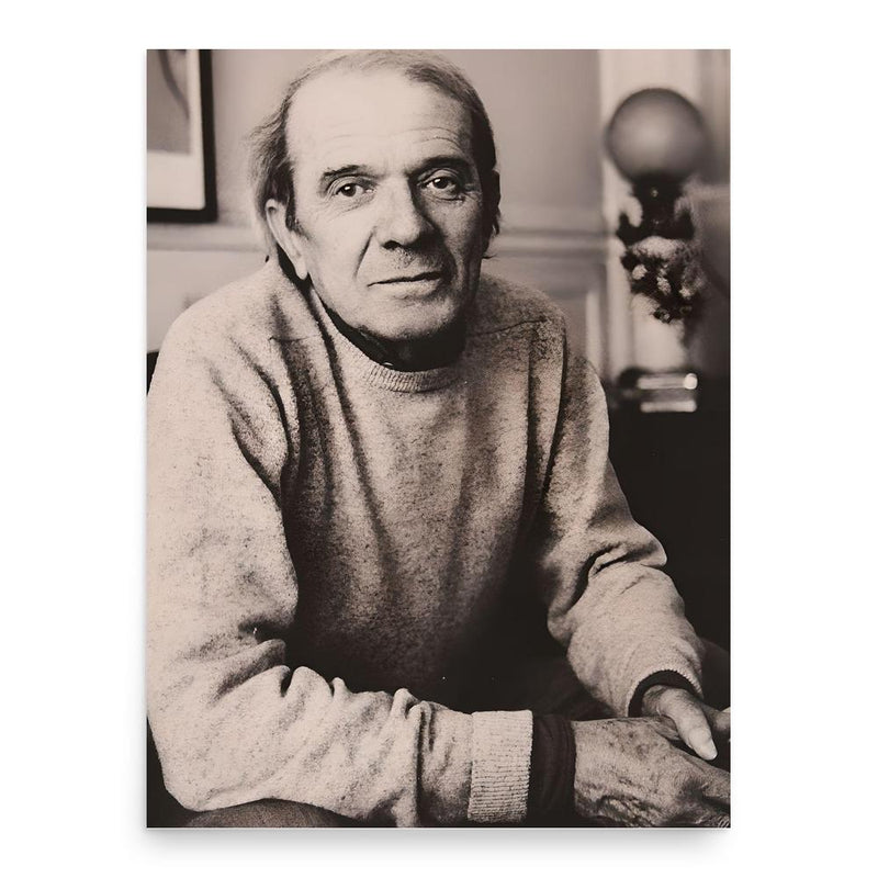 Gilles Deleuze poster print, in size 18x24 inches.