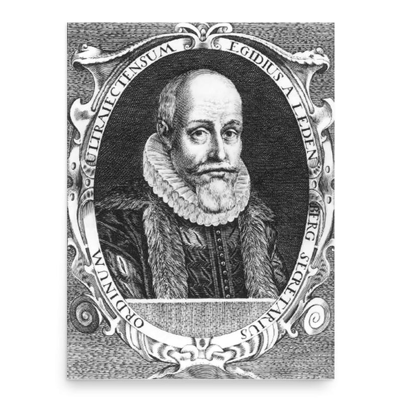 Gilles van Ledenberg poster print, in size 18x24 inches.