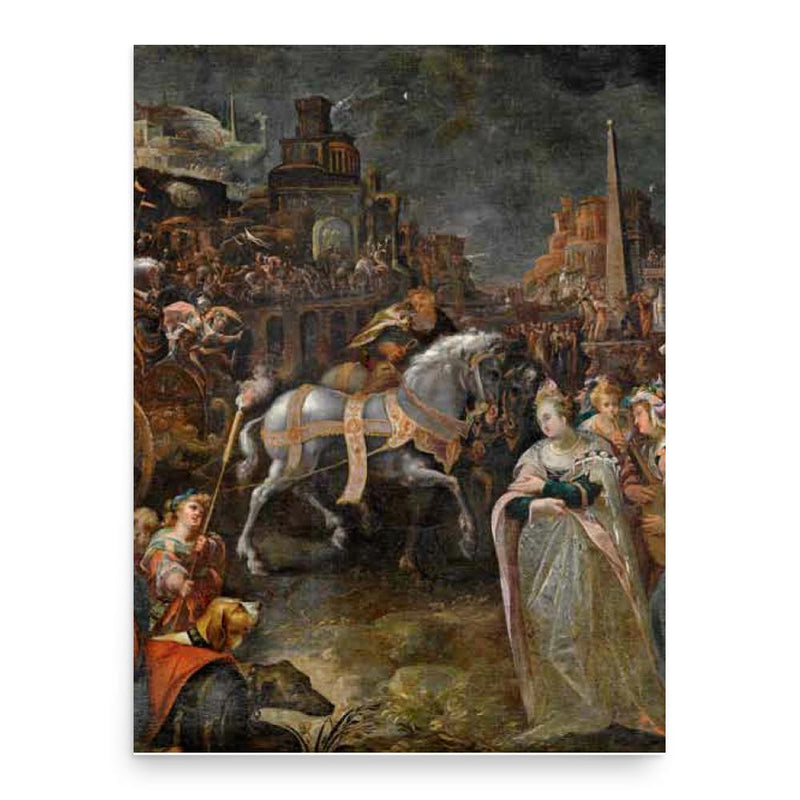 Gillis van Valckenborch poster print, in size 18x24 inches.