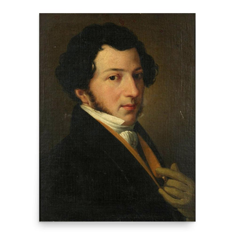 Gioachino Rossini poster print, in size 18x24 inches.