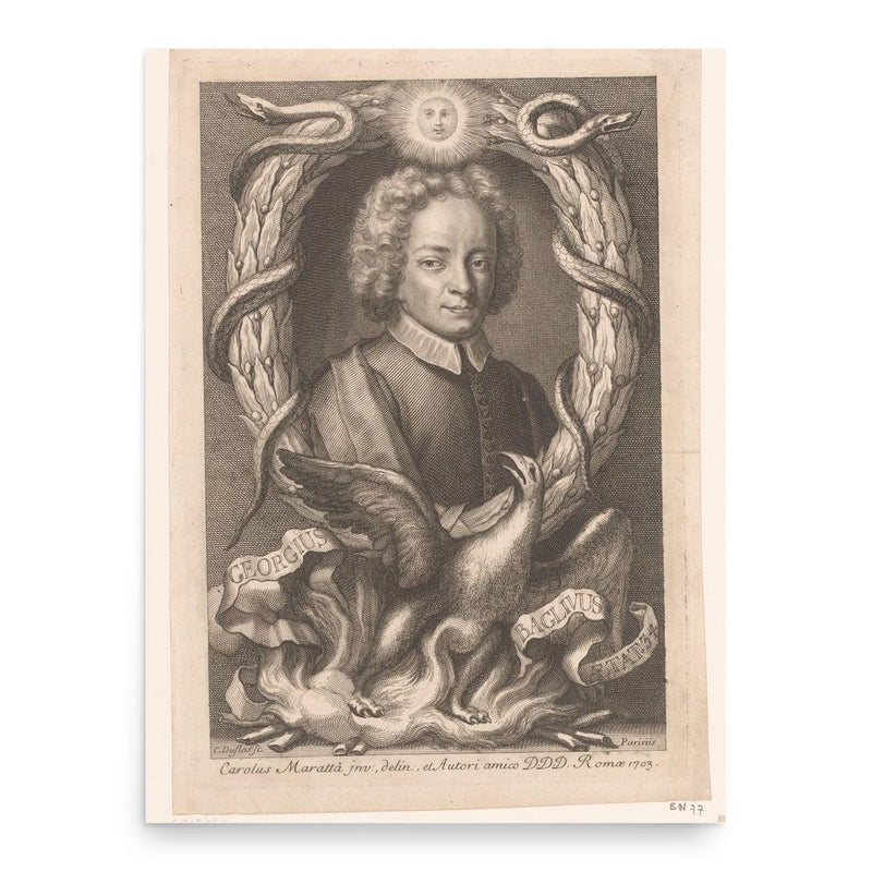 Giorgio Baglivi poster print, in size 18x24 inches.