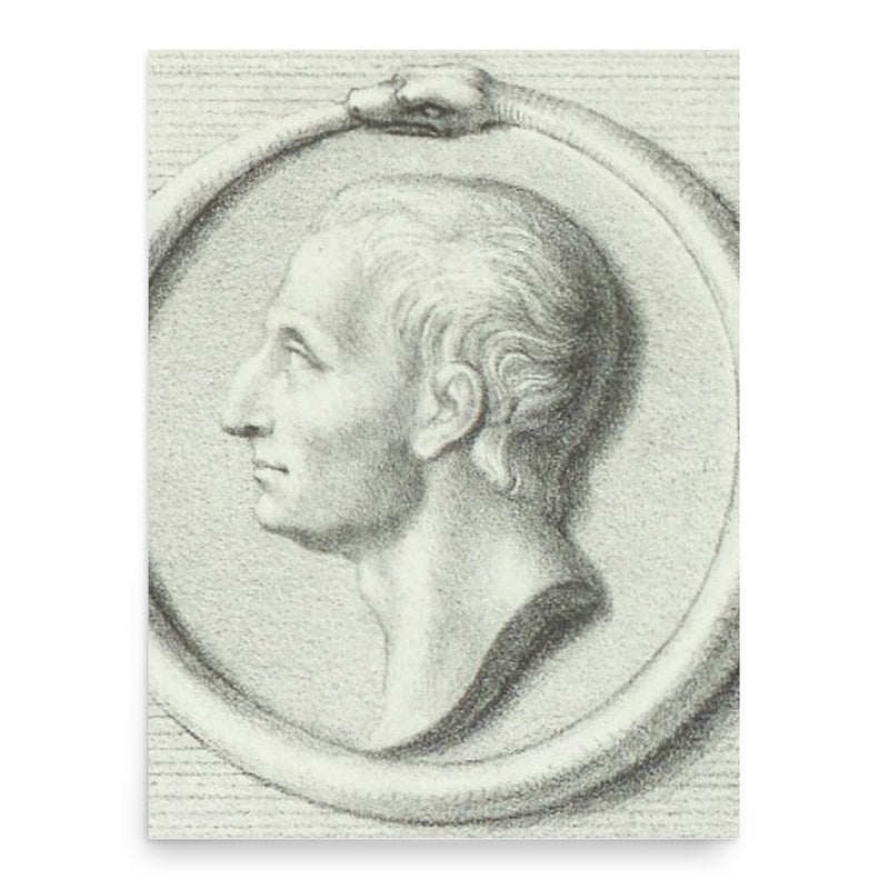 Giorgio Bidone poster print, in size 18x24 inches.