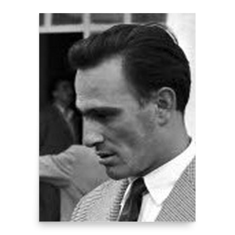 Giorgio Bocca poster print, in size 18x24 inches.