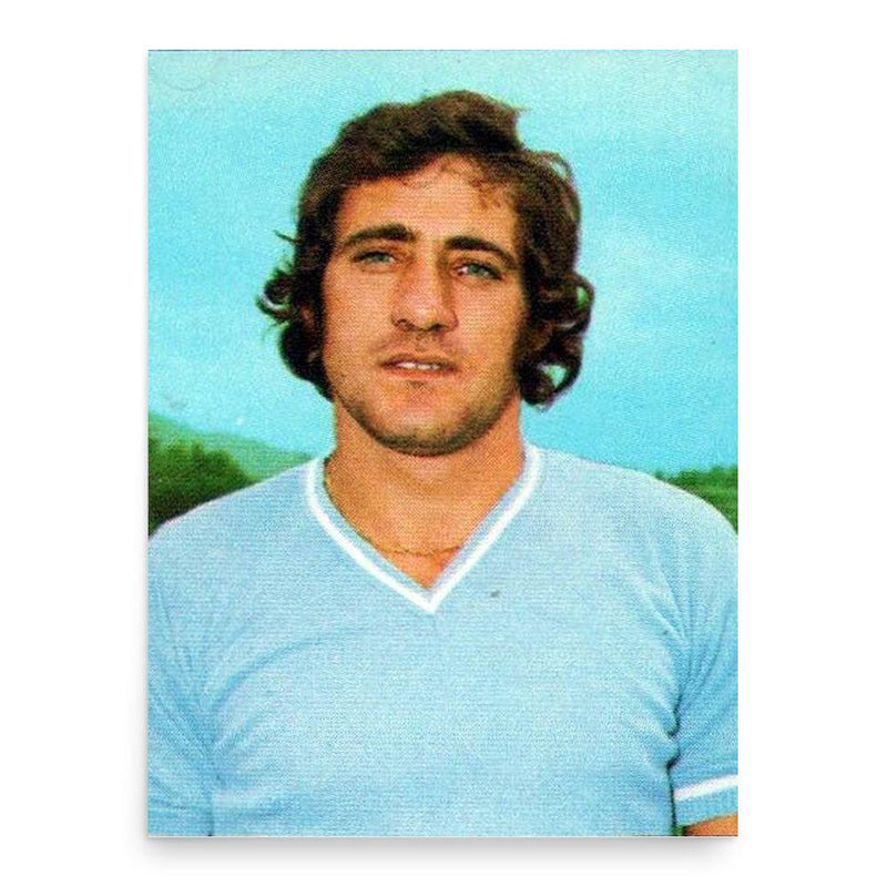 Giorgio Chinaglia poster print, in size 18x24 inches.