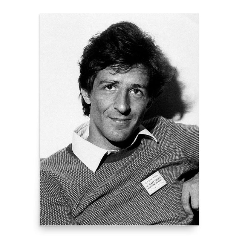 Giorgio Gaber poster print, in size 18x24 inches.