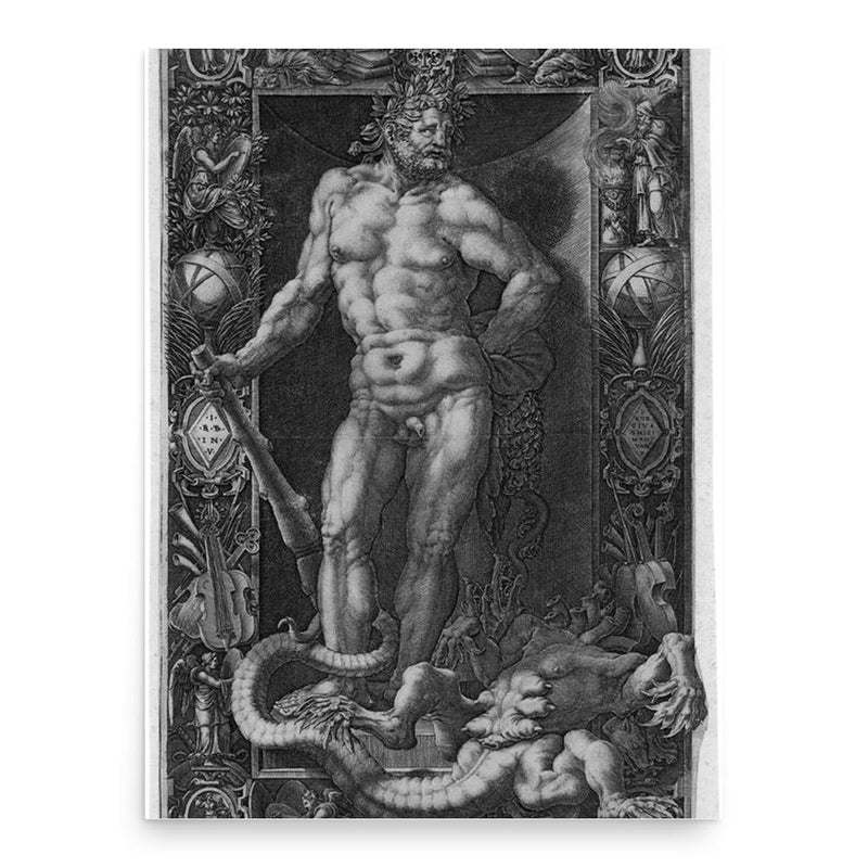 Giorgio Ghisi poster print, in size 18x24 inches.