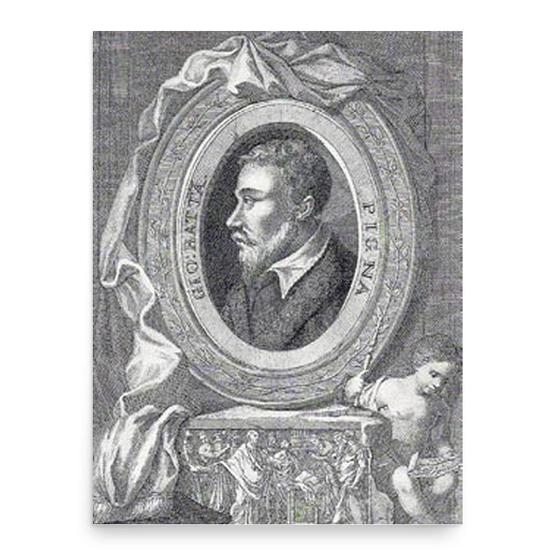 Giovan Battista Pigna poster print, in size 18x24 inches.