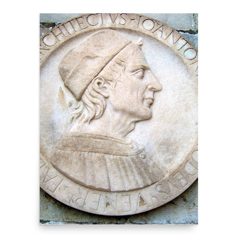 Giovanni Antonio Amadeo poster print, in size 18x24 inches.