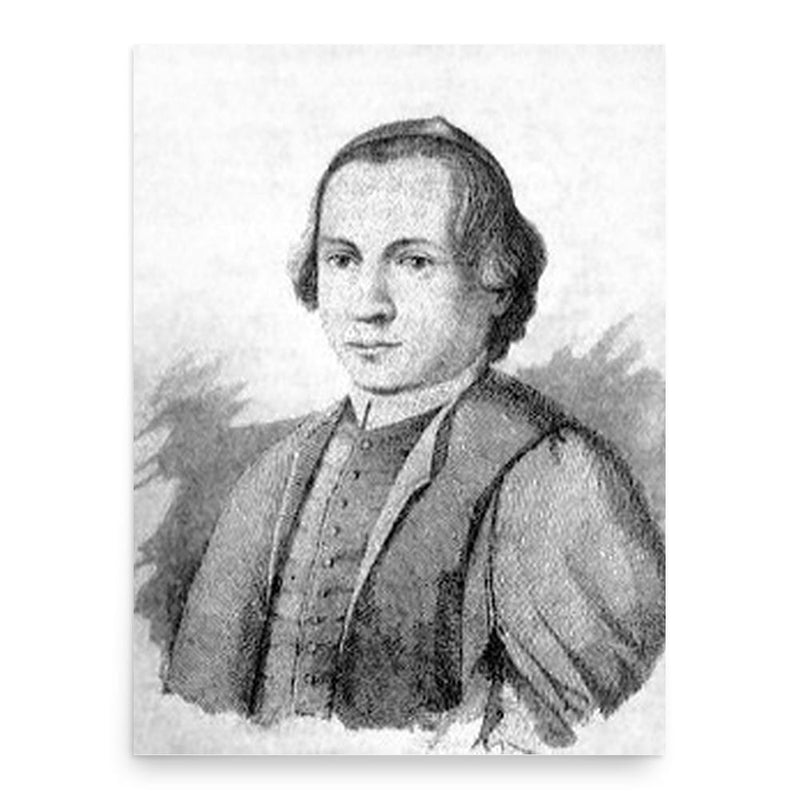 Giovanni Antonio Battarra poster print, in size 18x24 inches.