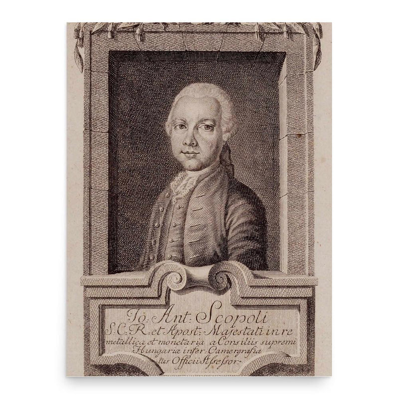 Giovanni Antonio Scopoli poster print, in size 18x24 inches.