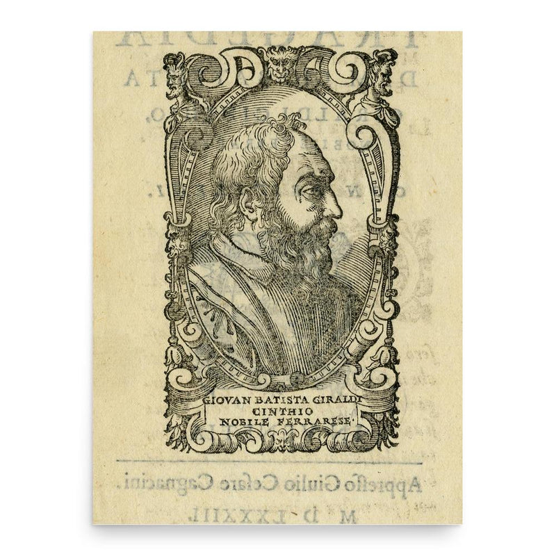 Giovanni Battista Giraldi poster print, in size 18x24 inches.
