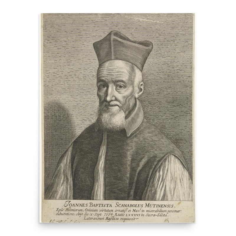 Giovanni Battista Scanaroli poster print, in size 18x24 inches.