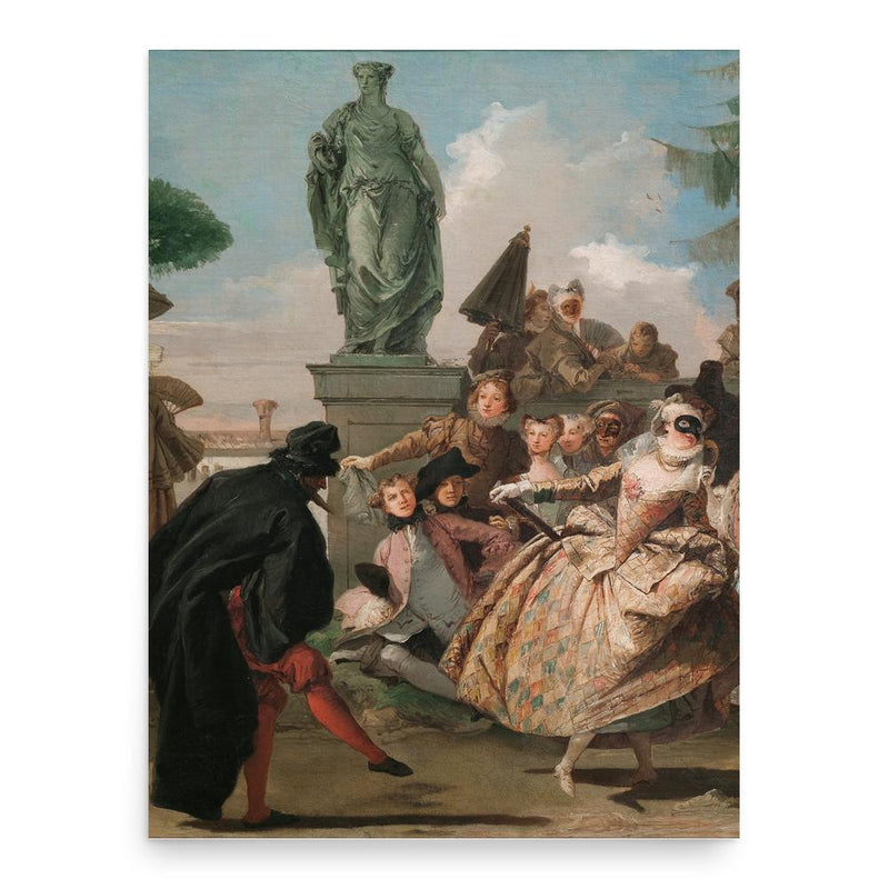 Giovanni Domenico Tiepolo poster print, in size 18x24 inches.