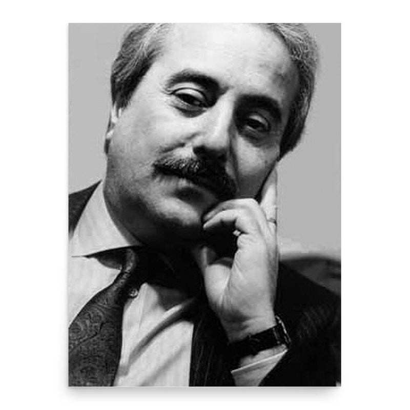 Giovanni Falcone poster print, in size 18x24 inches.