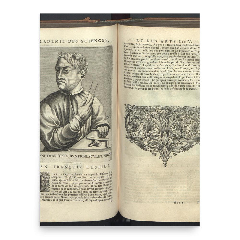 Giovanni Francesco Rustici poster print, in size 18x24 inches.