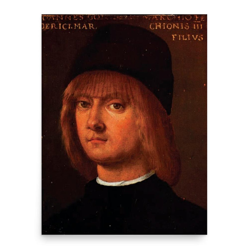 Giovanni Gonzaga poster print, in size 18x24 inches.