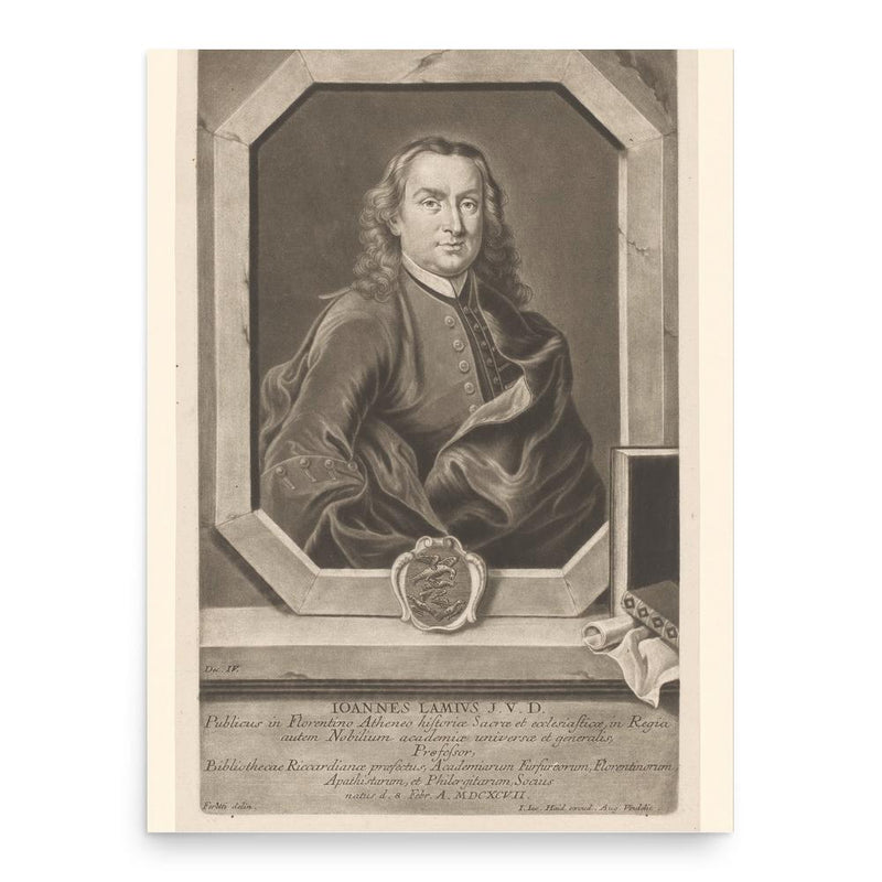 Giovanni Lami poster print, in size 18x24 inches.