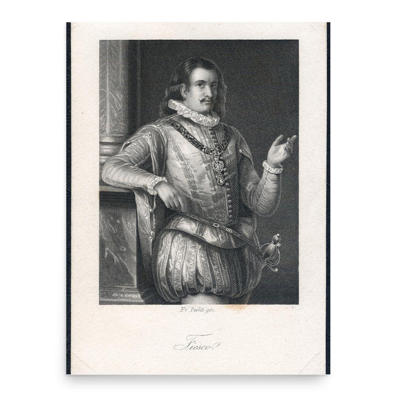 Giovanni Luigi Fieschi poster print, in size 18x24 inches.