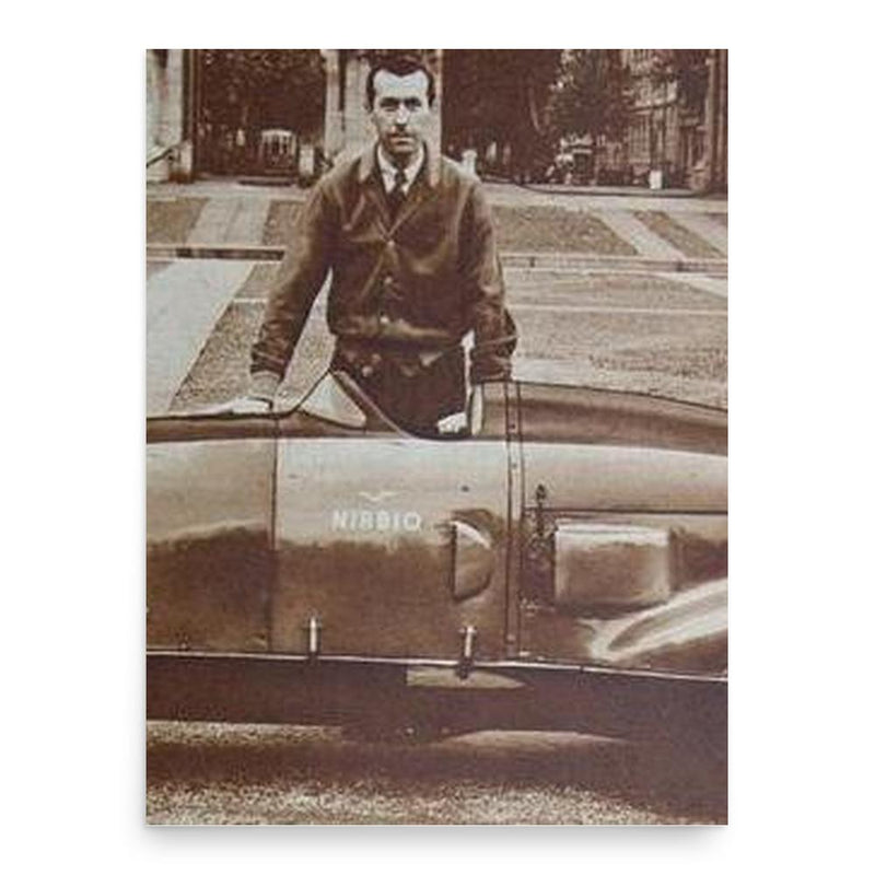 Giovanni Lurani poster print, in size 18x24 inches.