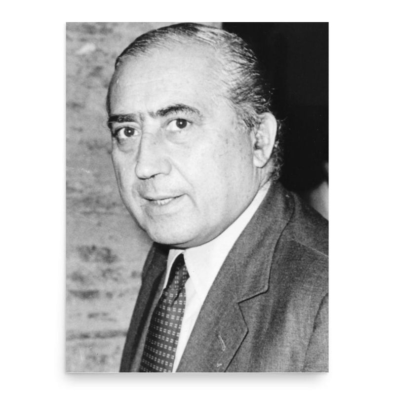 Giovanni Marcora poster print, in size 18x24 inches.