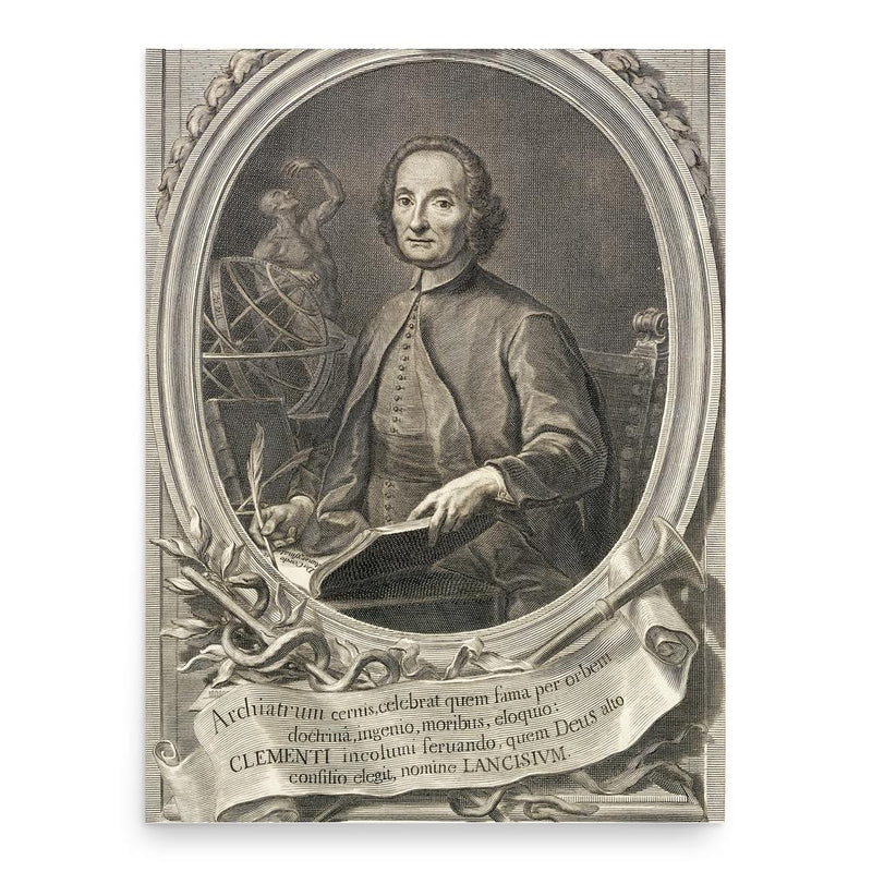 Giovanni Maria Lancisi poster print, in size 18x24 inches.
