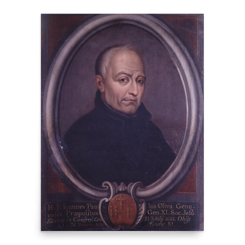 Giovanni Paolo Oliva poster print, in size 18x24 inches.