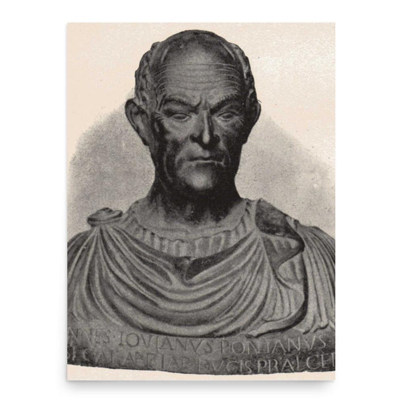 Giovanni Pontano poster print, in size 18x24 inches.