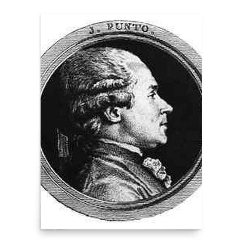 Giovanni Punto poster print, in size 18x24 inches.