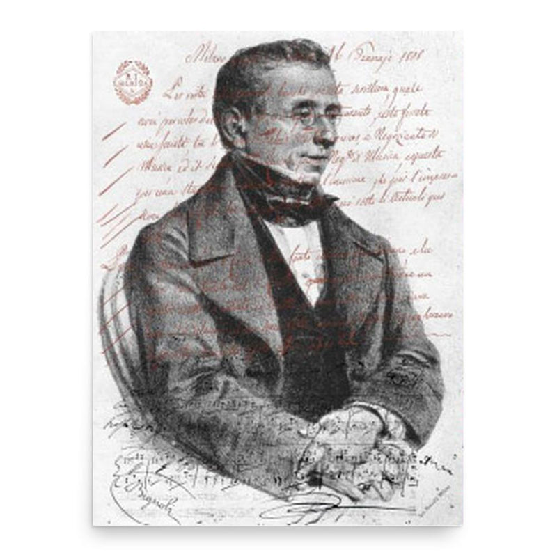 Giovanni Ricordi poster print, in size 18x24 inches.