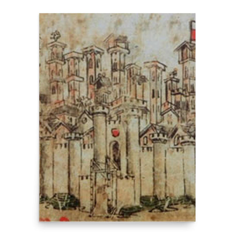 Giovanni Sercambi poster print, in size 18x24 inches.