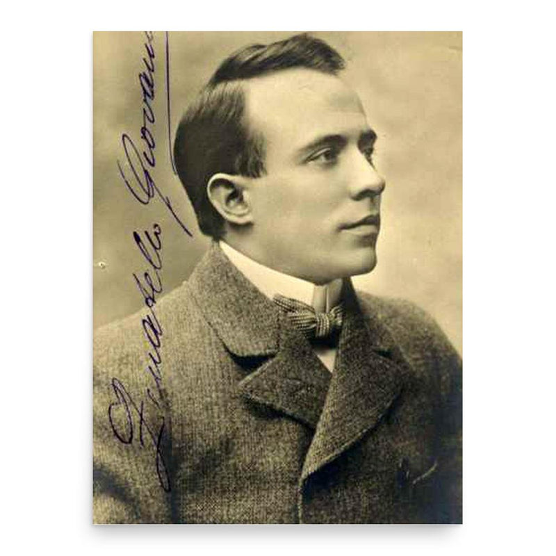 Giovanni Zenatello poster print, in size 18x24 inches.