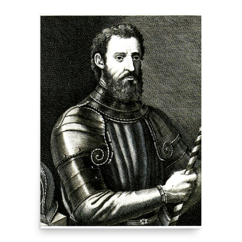 Giovanni da Verrazzano poster print, in size 18x24 inches.