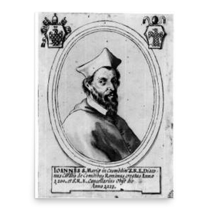 Giovanni dei Conti di Segni poster print, in size 18x24 inches.