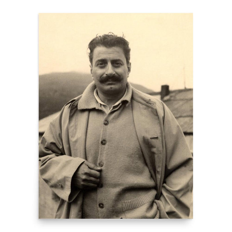 Giovannino Guareschi poster print, in size 18x24 inches.