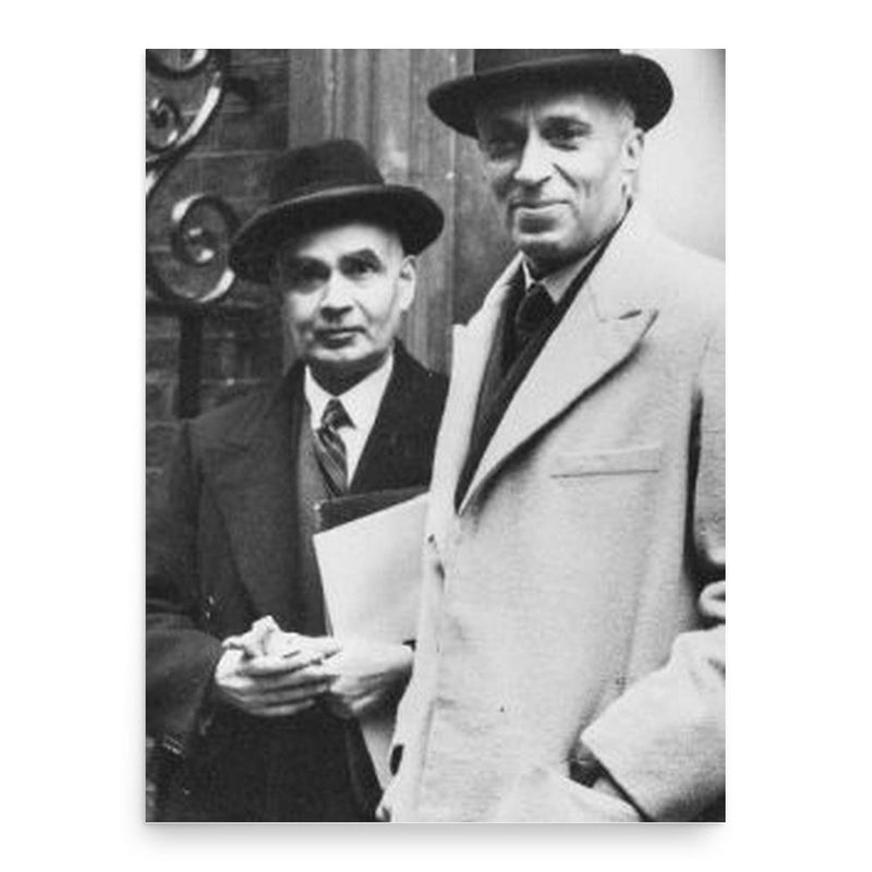 Girija Shankar Bajpai poster print, in size 18x24 inches.