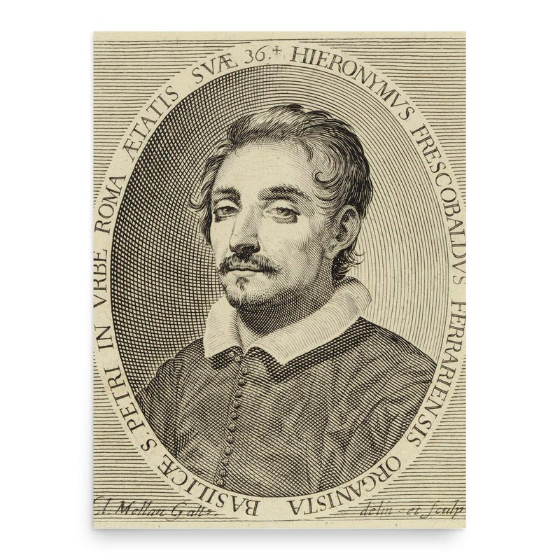Girolamo Frescobaldi poster print, in size 18x24 inches.