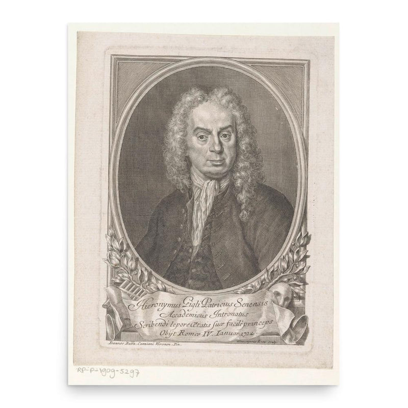 Girolamo Gigli poster print, in size 18x24 inches.